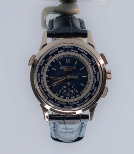 Patek Philippe world time chronograph blue