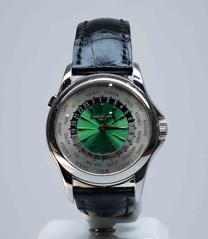 «Patek Philippe» World time chronograph green Mecca Edition қол сағаты